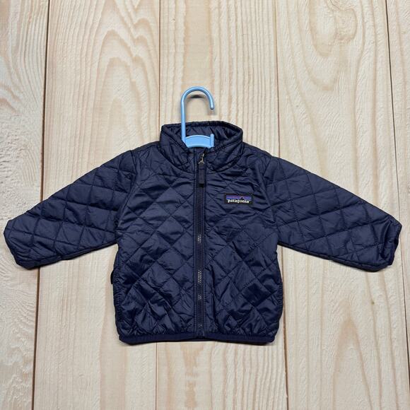 Patagonia Nano Puff Baby 3-6 Months Primaloft Insulated Jacket Quilted Navy - Picture 1 of 7